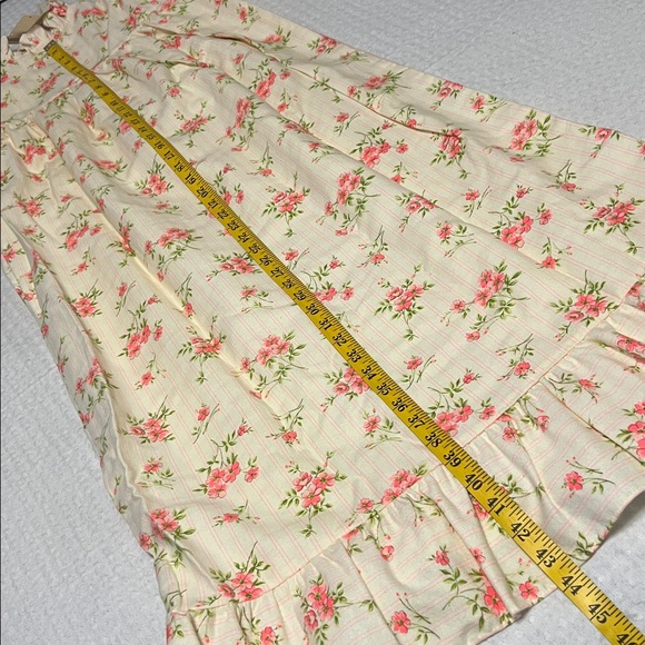 Vintage Her Majesty NWT Girls Long Sleeve Pink Floral Print Nightgown Size 12 - Picture 15 of 15